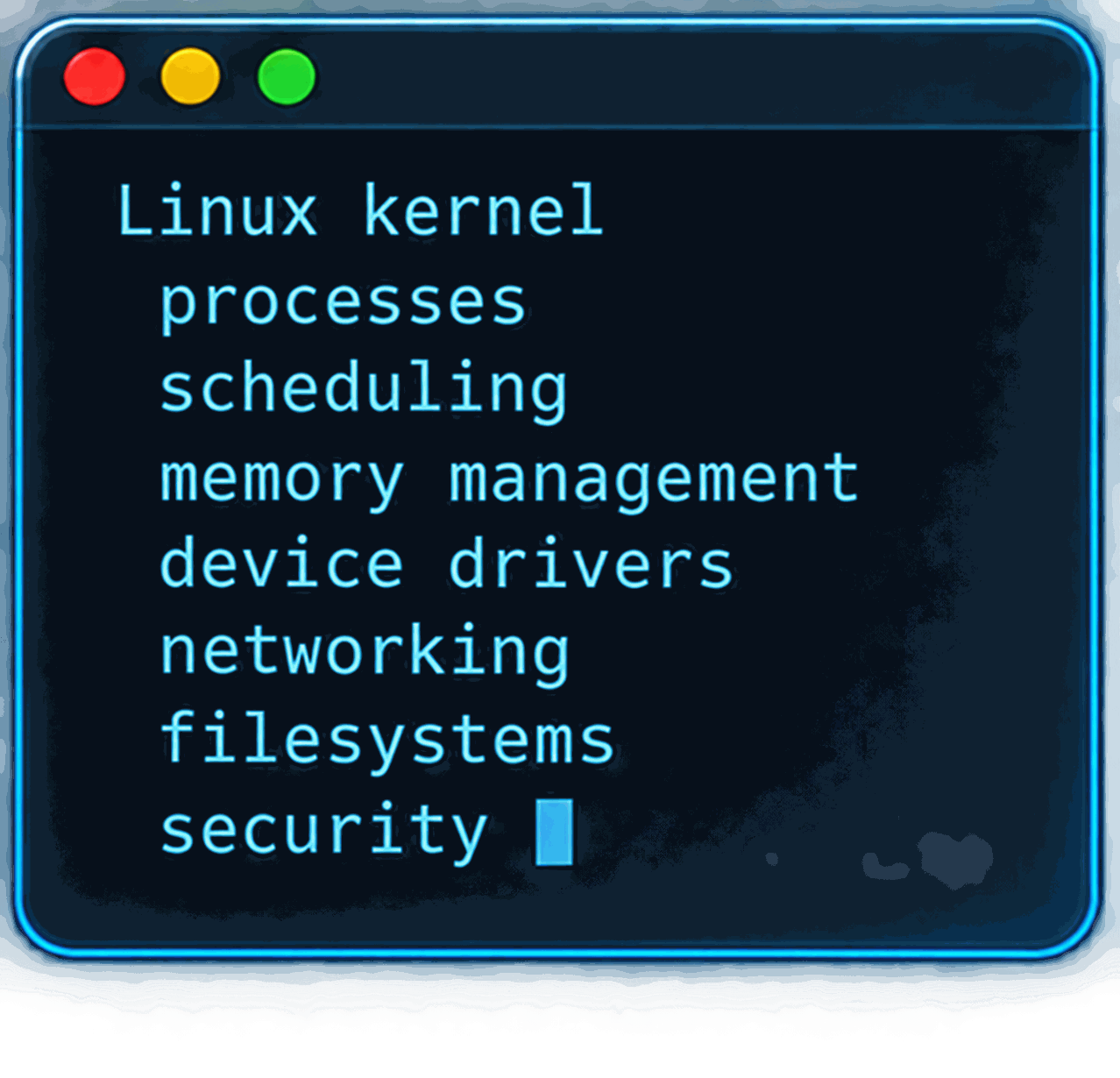Linux kernel terminal